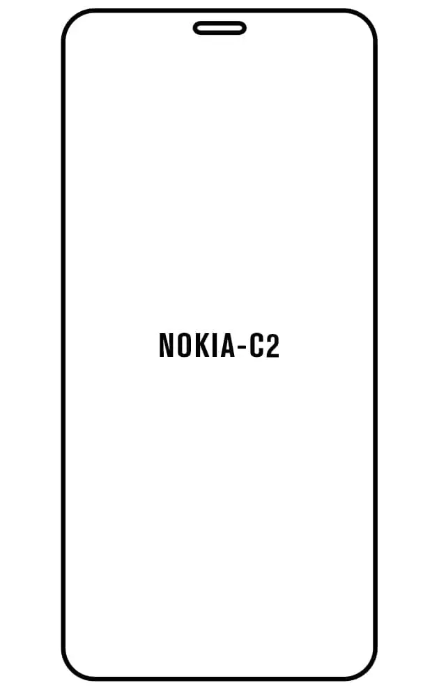 Nokia C2 Přední Hydrogel ochranná fólie