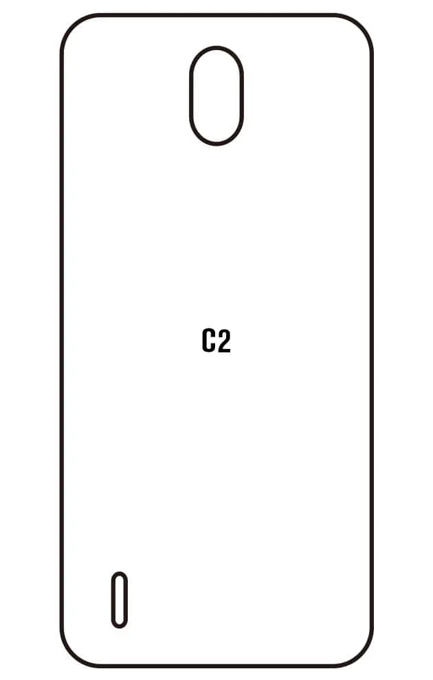Nokia C2 Zadní Hydrogel ochranná fólie