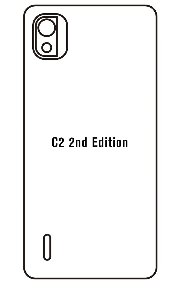 Nokia C2 2nd Edition Zadní Hydrogel ochranná fólie