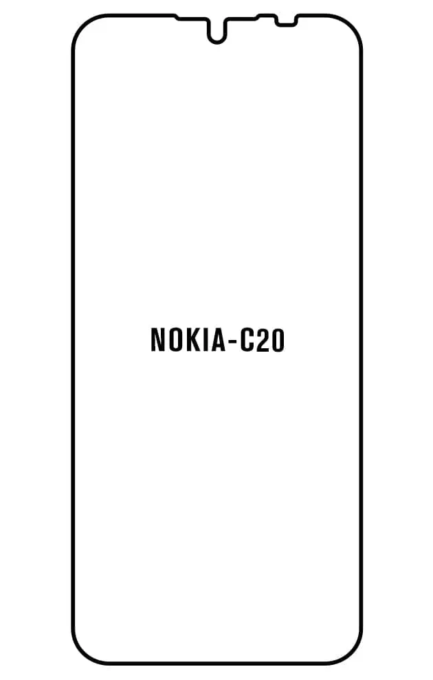 Nokia C20 Přední Hydrogel ochranná fólie