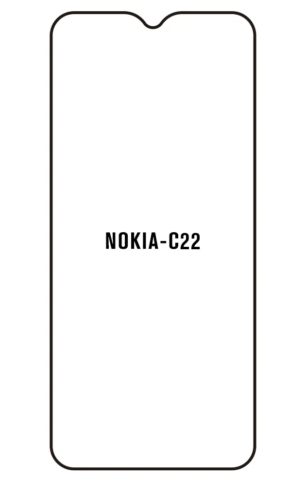 Nokia C22 Přední Hydrogel ochranná fólie