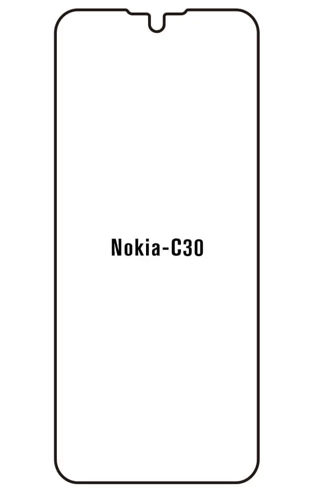 Nokia C30 Přední Hydrogel ochranná fólie