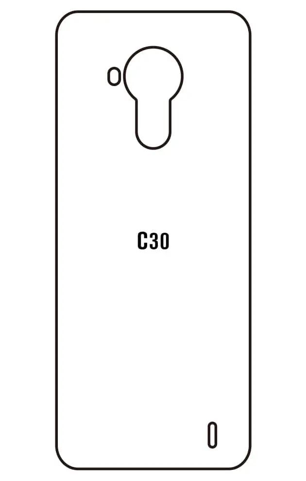 Nokia C30 Zadní Hydrogel ochranná fólie
