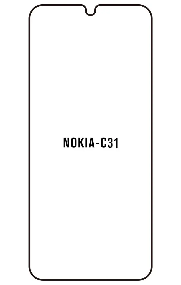 Nokia C31 Přední Hydrogel ochranná fólie