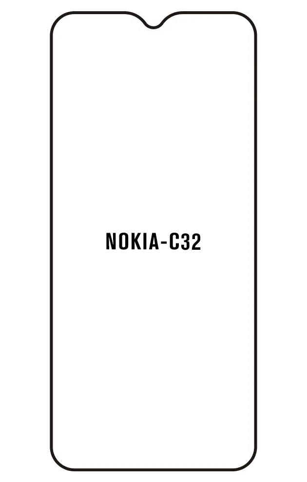 Nokia C32 Přední Hydrogel ochranná fólie