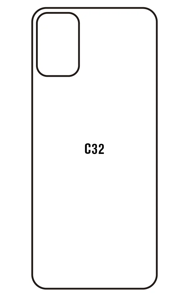 Nokia C32 Zadní Hydrogel ochranná fólie