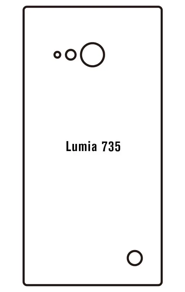 Nokia Lumia 735 Zadní Hydrogel ochranná fólie