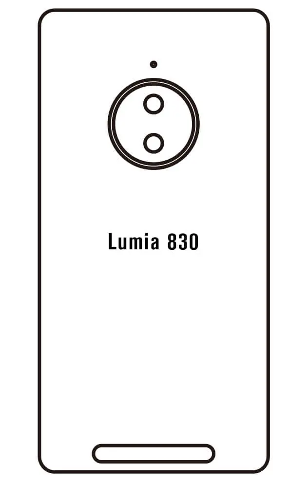 Nokia Lumia 830 Zadní Hydrogel ochranná fólie