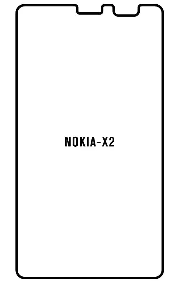 Nokia X2 Přední Hydrogel ochranná fólie