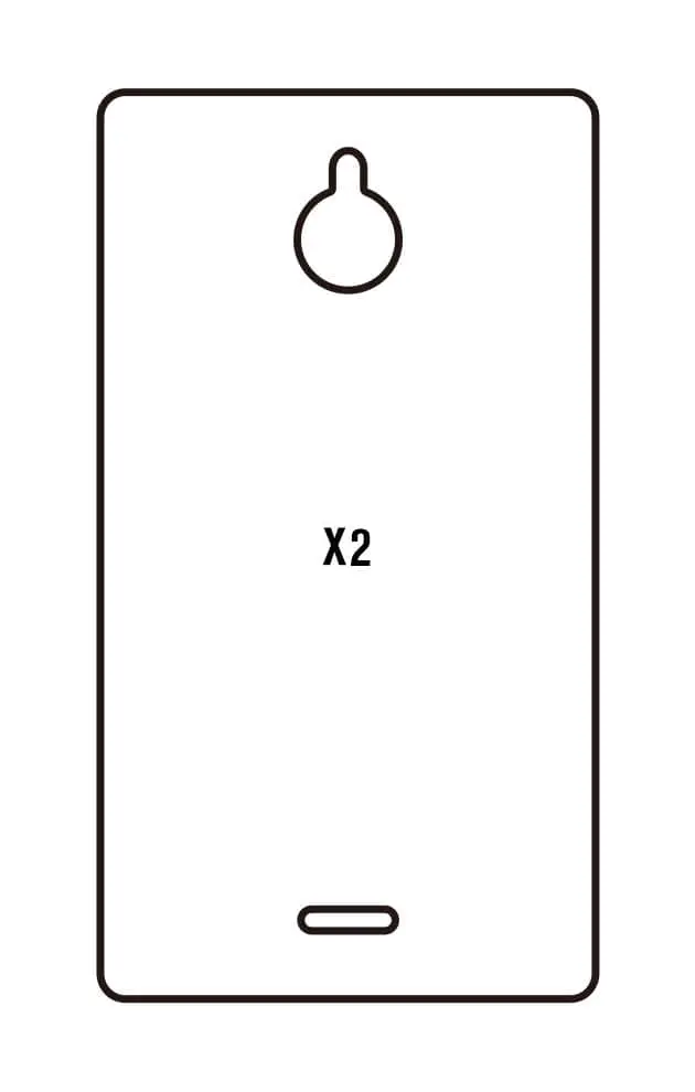 Nokia X2 Zadní Hydrogel ochranná fólie
