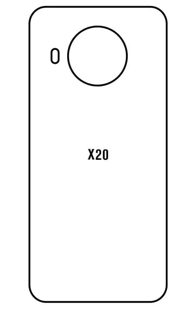 Nokia X20 Zadní Hydrogel ochranná fólie