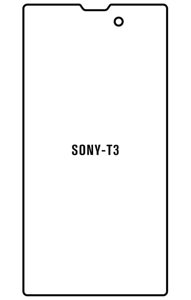 Sony T3 Přední Hydrogel ochranná fólie
