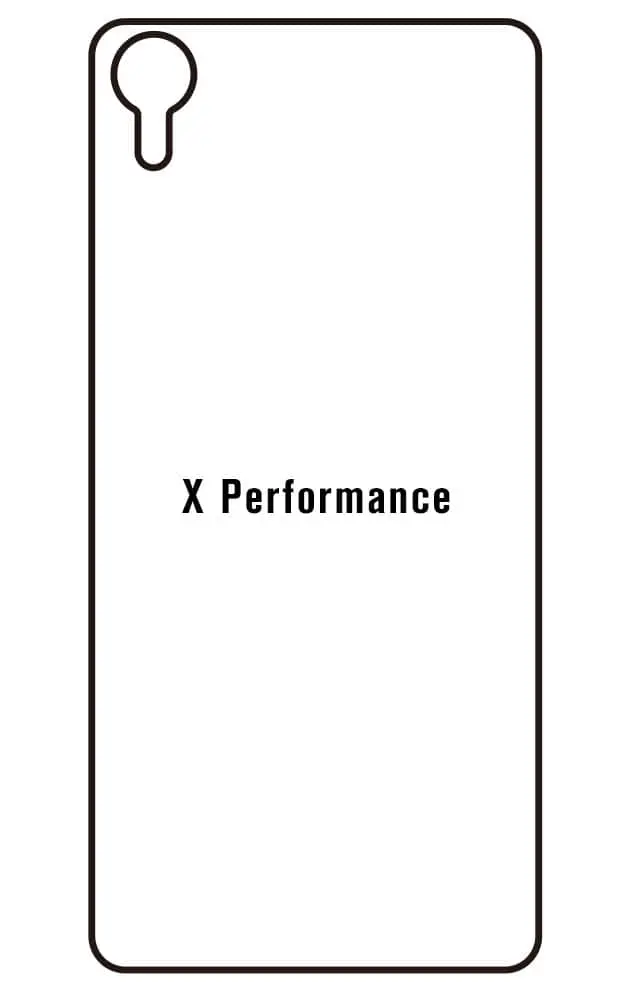Sony X Performance Zadní Hydrogel ochranná fólie