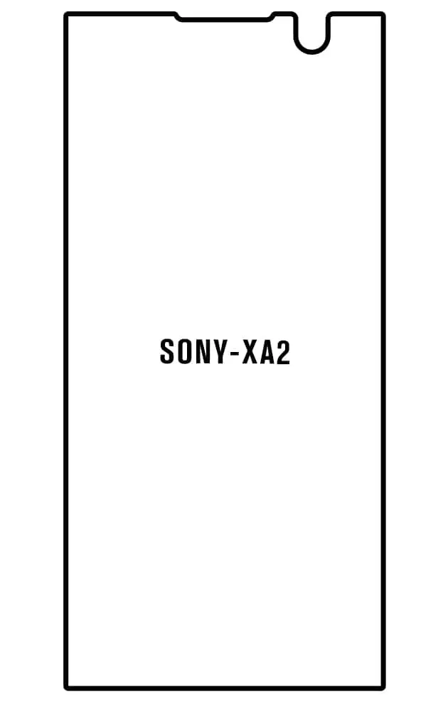 Sony XA2 Přední Hydrogel ochranná fólie
