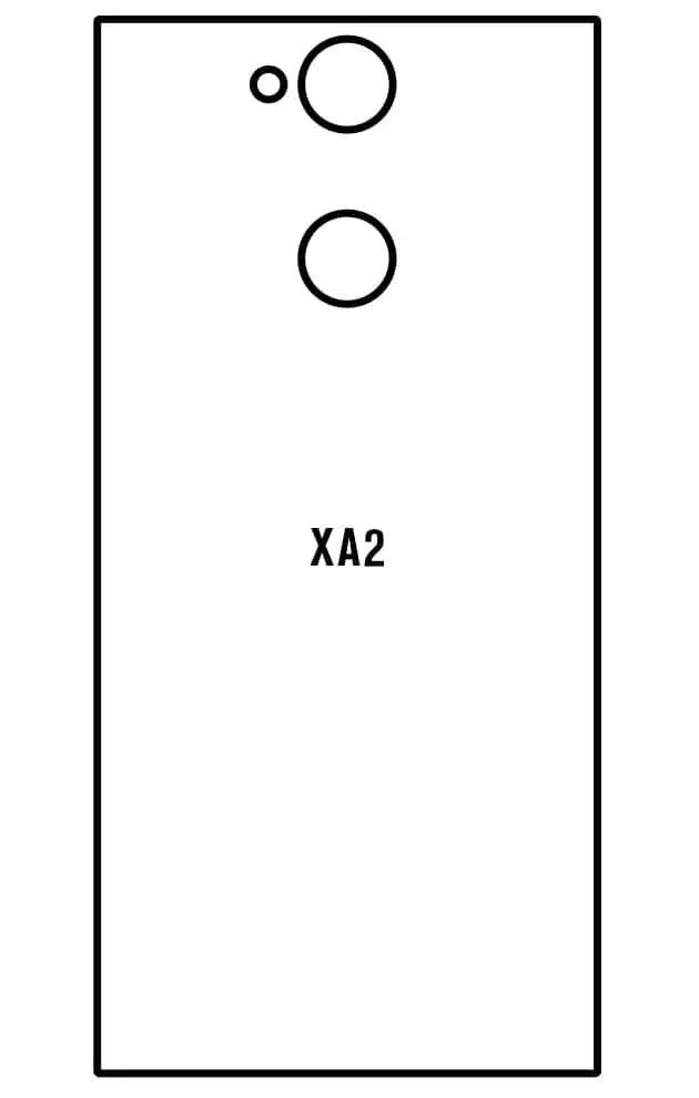 Sony XA2 Zadní Hydrogel ochranná fólie