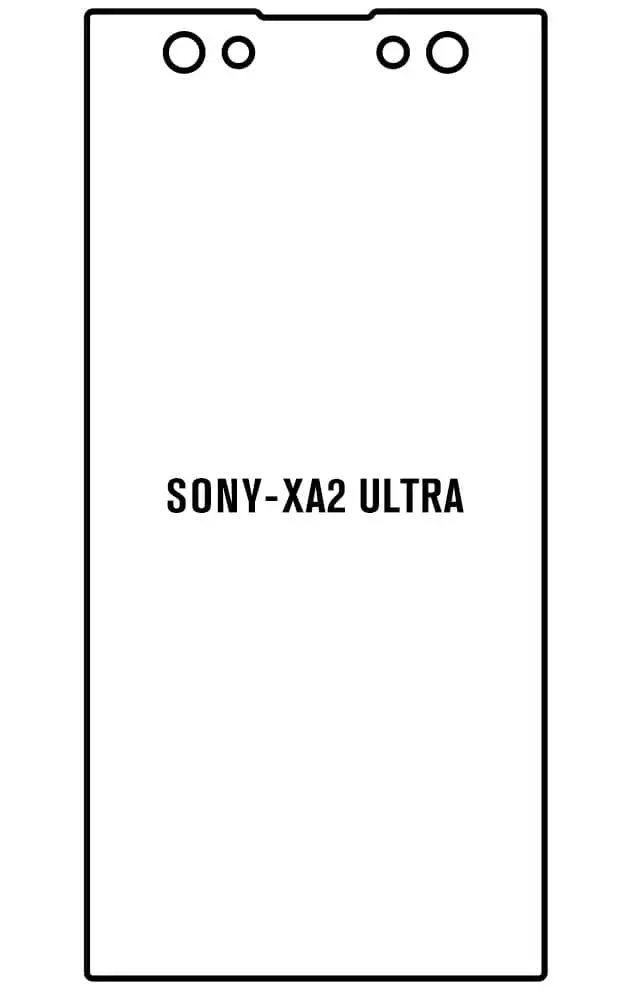 Sony XA2 Ultra Přední Hydrogel ochranná fólie