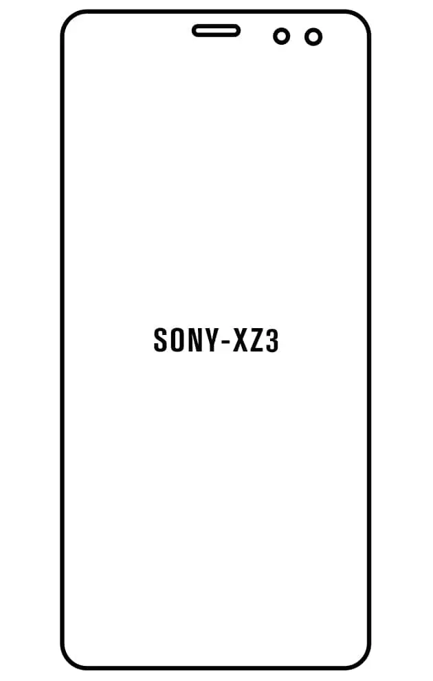 Sony XZ3 Přední Hydrogel ochranná fólie