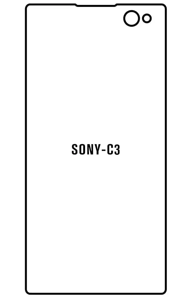 Sony Xperia C3 Přední Hydrogel ochranná fólie
