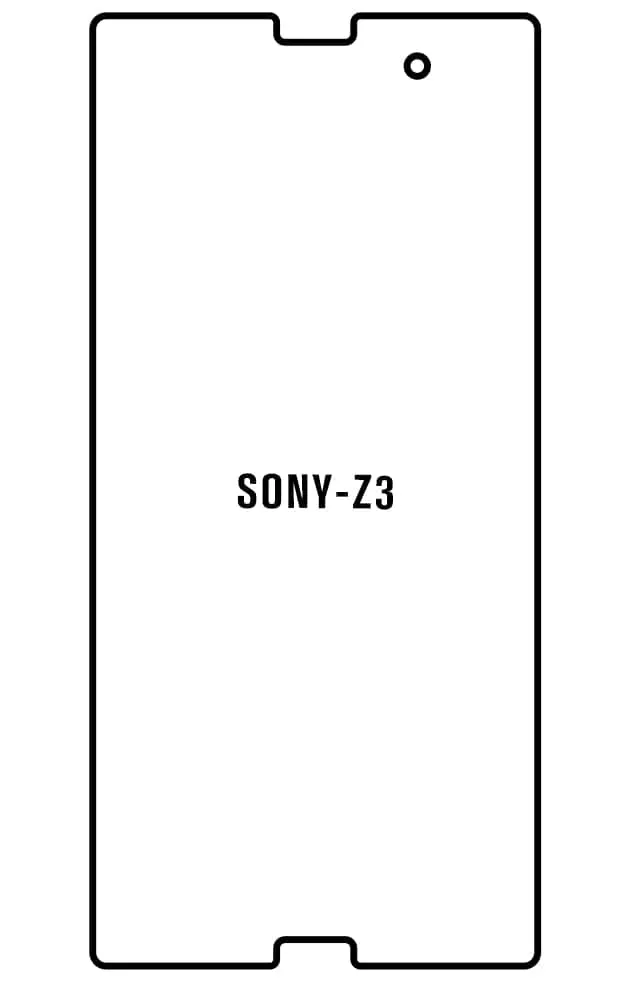 Sony Z3 Přední Hydrogel ochranná fólie