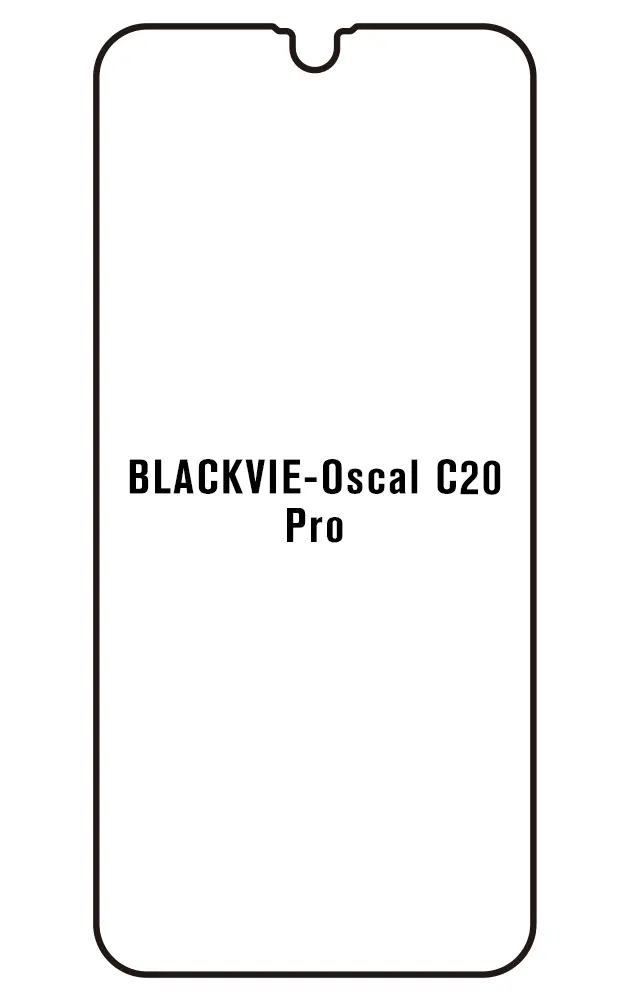 Blackview Oscal C20 / Oscal C20 Pro Přední Hydrogel ochranná fólie