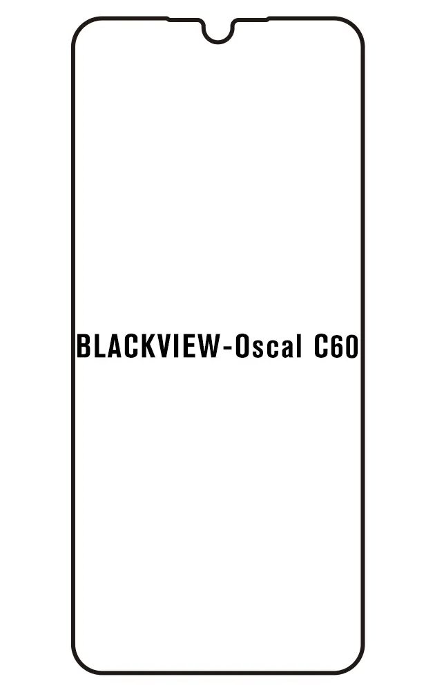 Blackview Oscal C60 Přední Hydrogel ochranná fólie