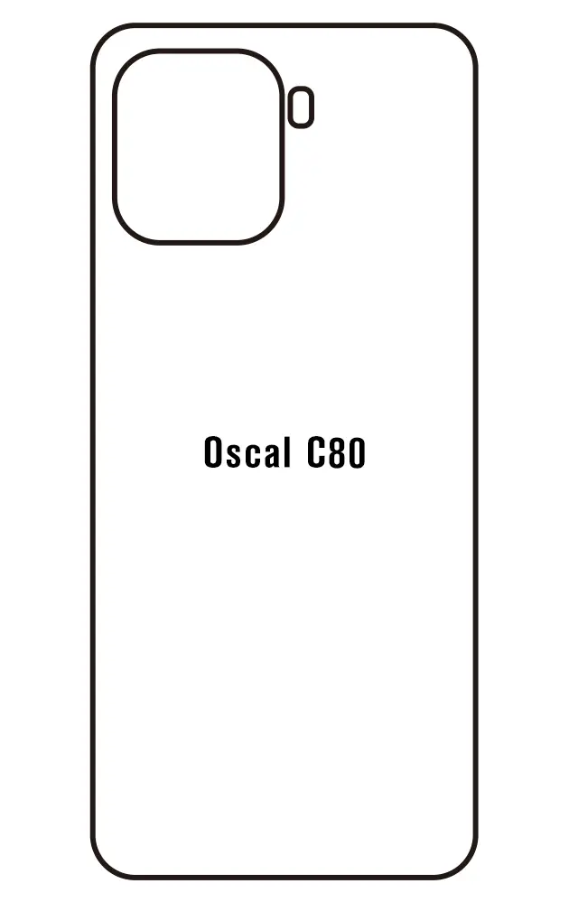 Blackview Oscal C80 Zadní Hydrogel ochranná fólie