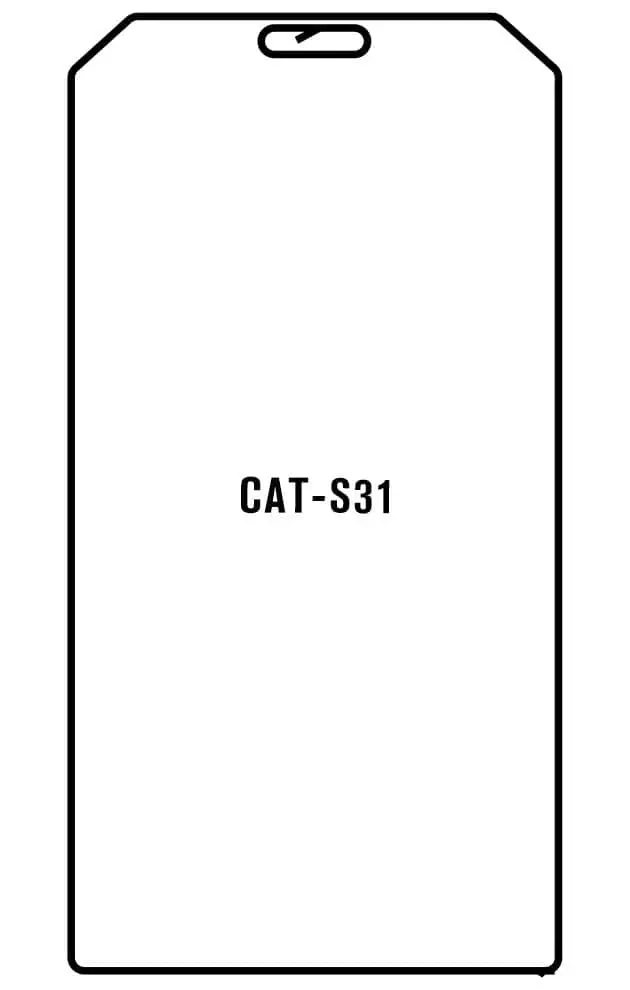 CAT S31 Přední Hydrogel ochranná fólie
