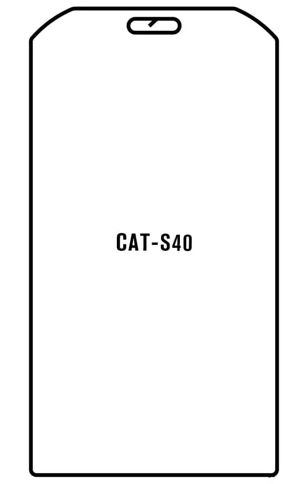 CAT S40 Přední Hydrogel ochranná fólie