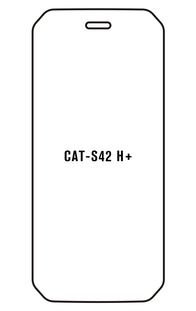 CAT S42 H+ Přední Hydrogel ochranná fólie