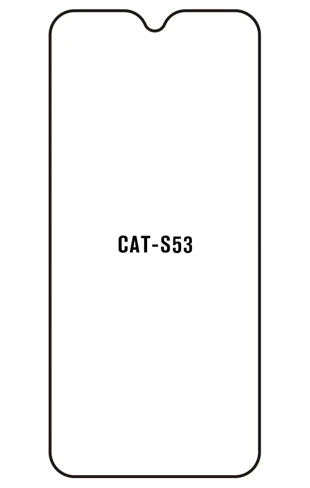 CAT S53 Přední Hydrogel ochranná fólie