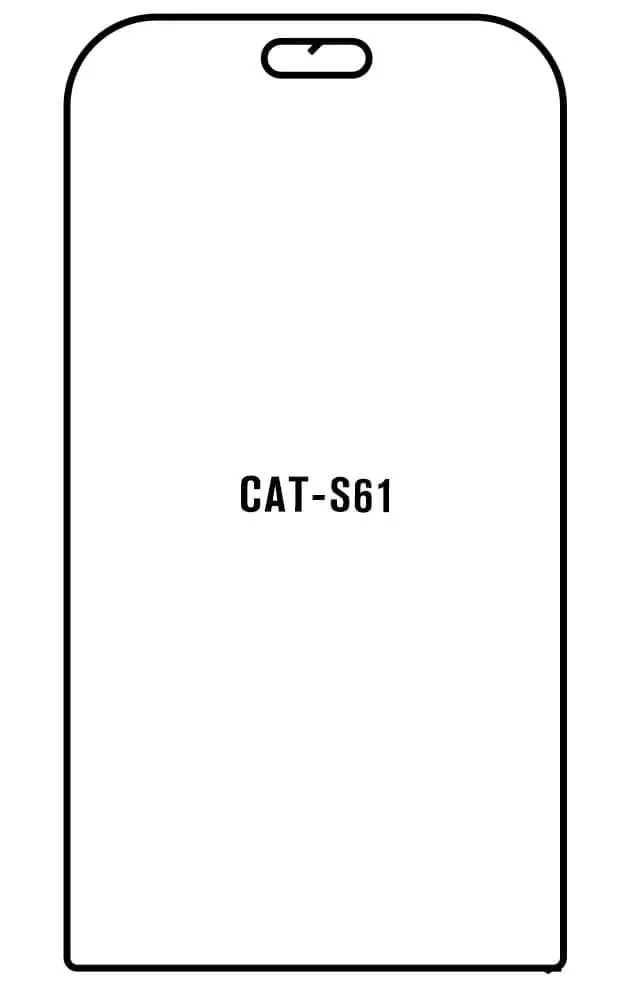 CAT S61 Přední Hydrogel ochranná fólie