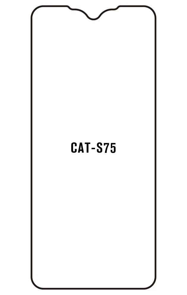 CAT S75 Přední Hydrogel ochranná fólie