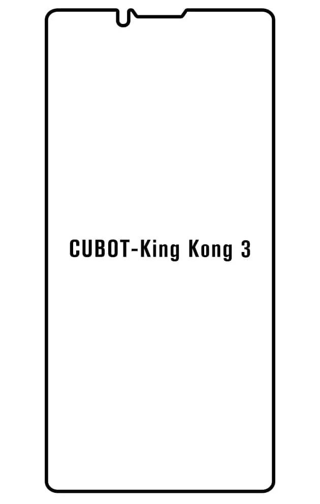 Cubot King Kong 3 Přední Hydrogel ochranná fólie