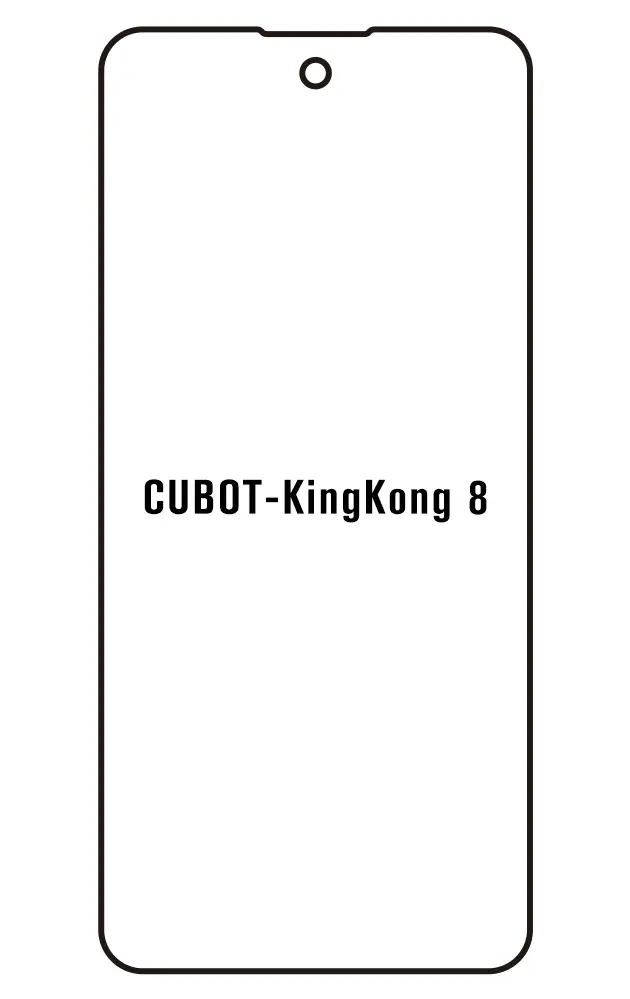 Cubot KingKong 8 Přední Hydrogel ochranná fólie