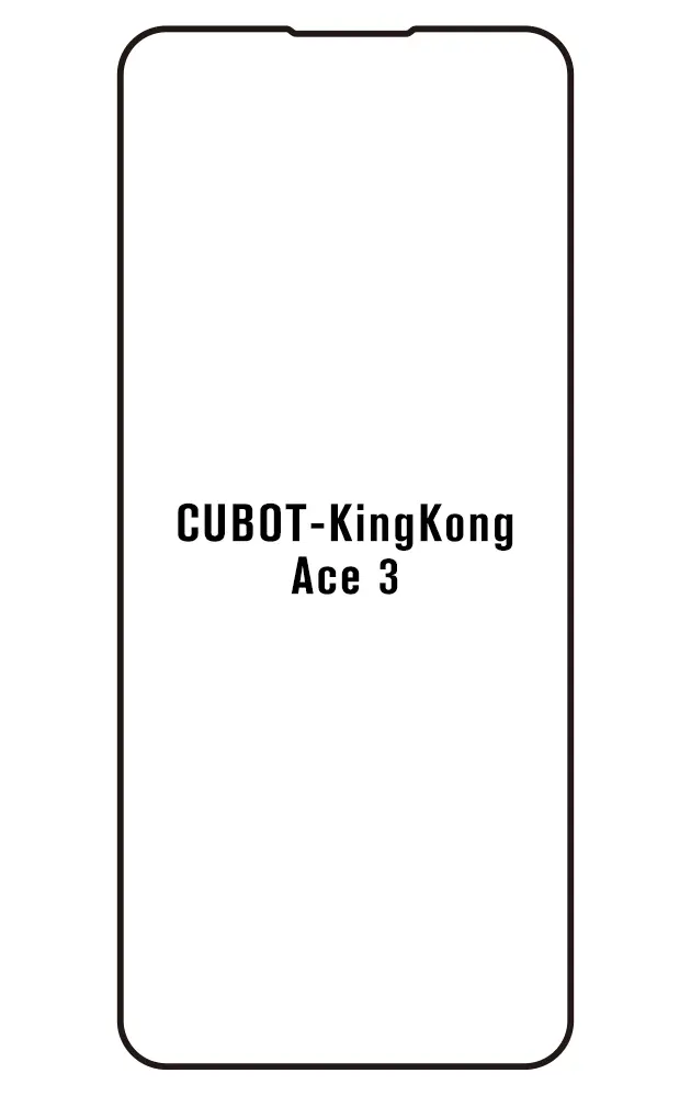 Cubot KingKong Ace 3 Přední Hydrogel ochranná fólie