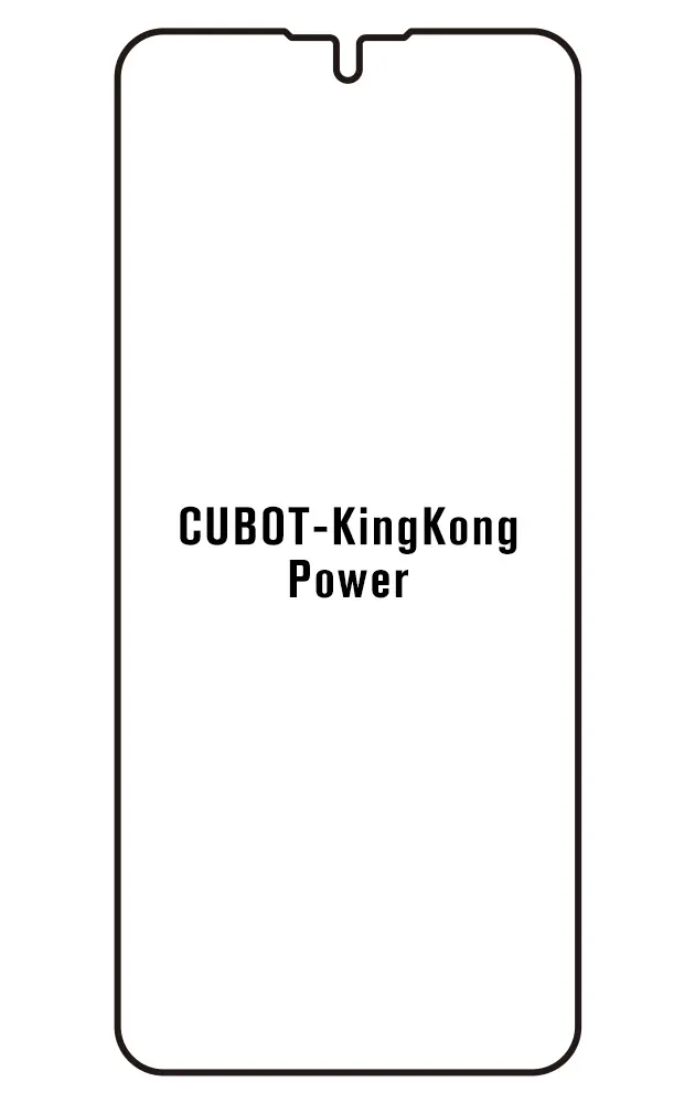 Cubot KingKong Power Přední Hydrogel ochranná fólie