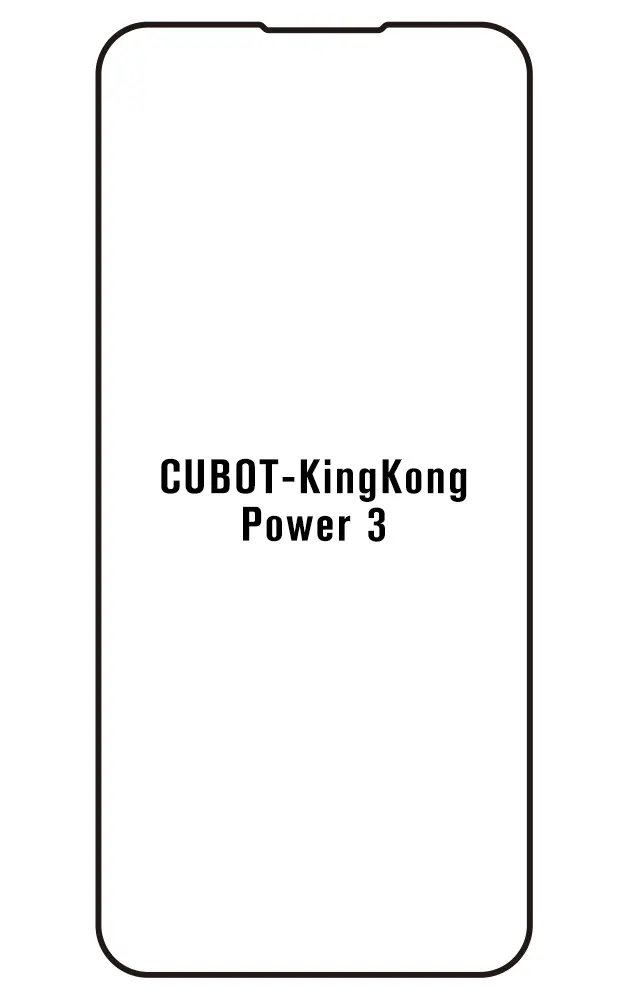 Cubot KingKong Power 3 Přední Hydrogel ochranná fólie