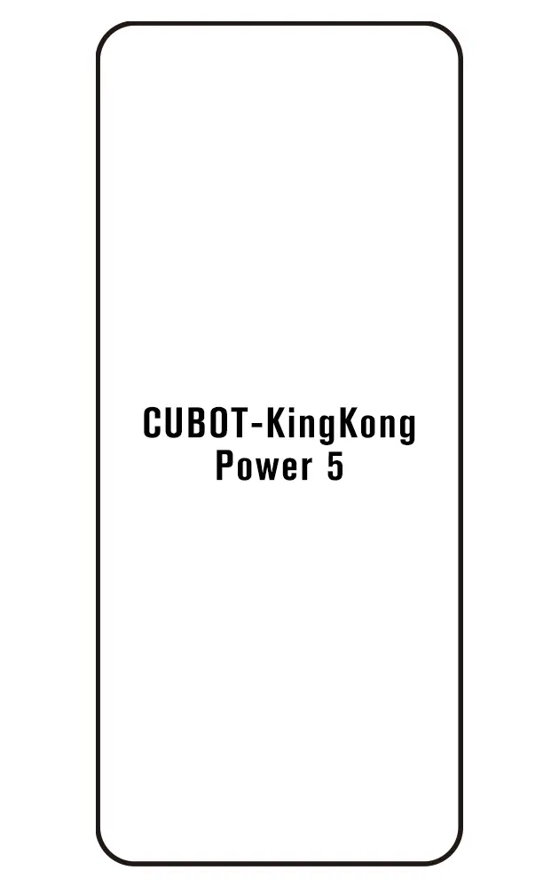 Cubot KingKong Power 5 Přední Hydrogel ochranná fólie
