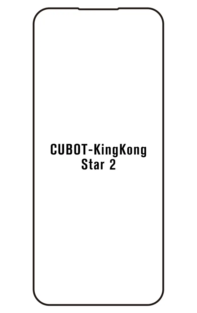 Cubot KingKong Star 2 Přední Hydrogel ochranná fólie