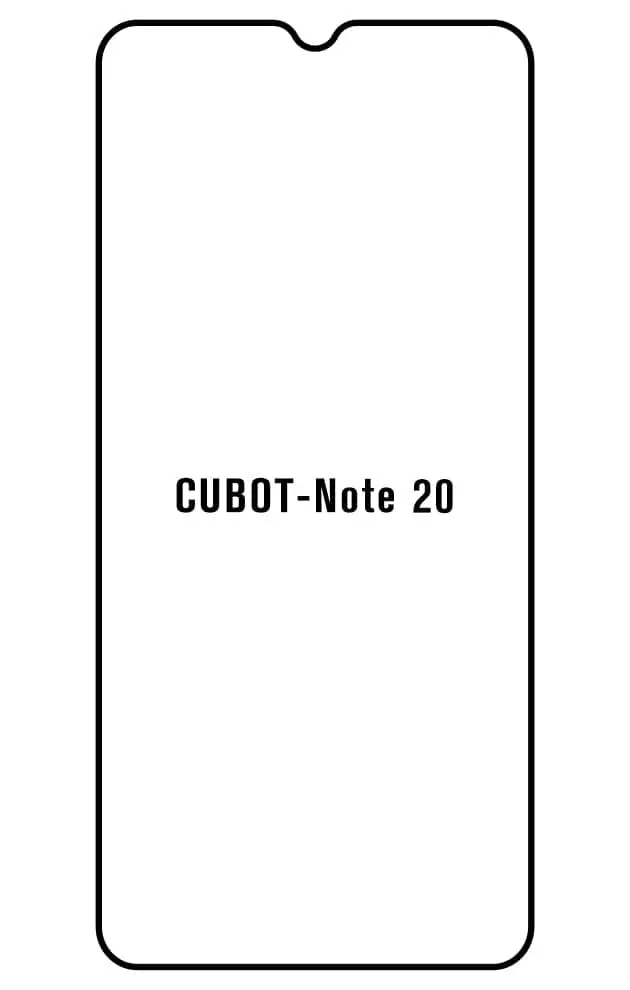 Cubot Note 20 Přední Hydrogel ochranná fólie