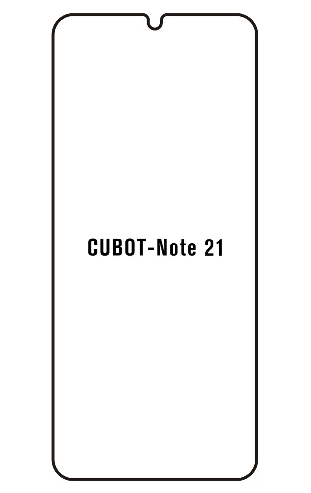 Cubot Note 21 Přední Hydrogel ochranná fólie