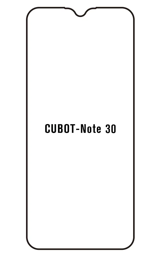 Cubot Note 30 Přední Hydrogel ochranná fólie