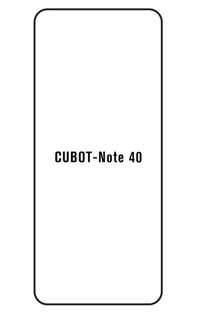 Cubot Note 40 Přední Hydrogel ochranná fólie