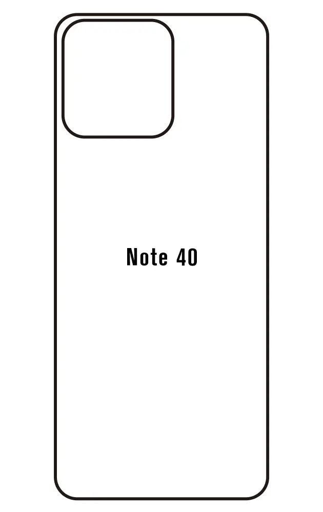 Cubot Note 40 Zadní Hydrogel ochranná fólie