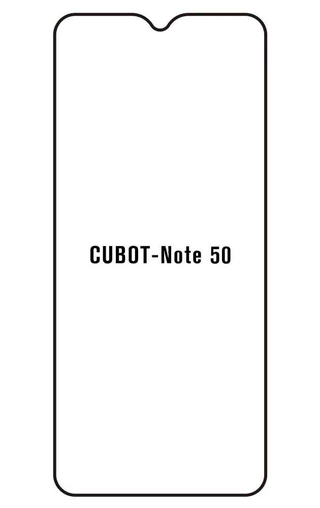 Cubot Note 50 Přední Hydrogel ochranná fólie
