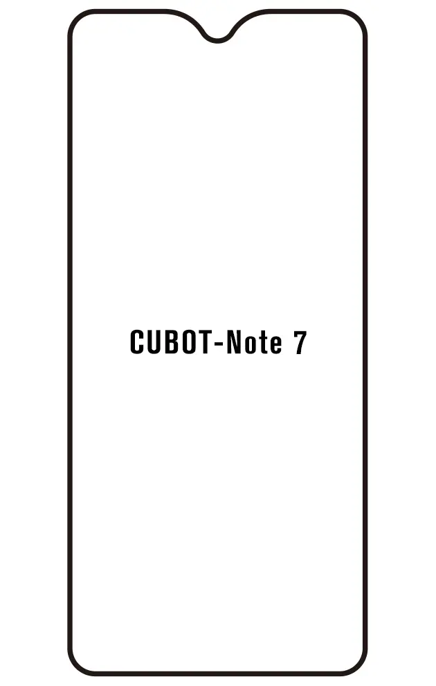 Cubot Note 7 Přední Hydrogel ochranná fólie