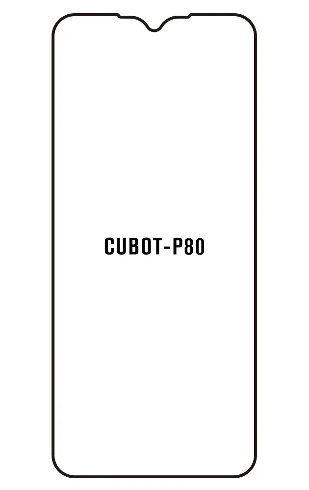 Cubot P80 Přední Hydrogel ochranná fólie