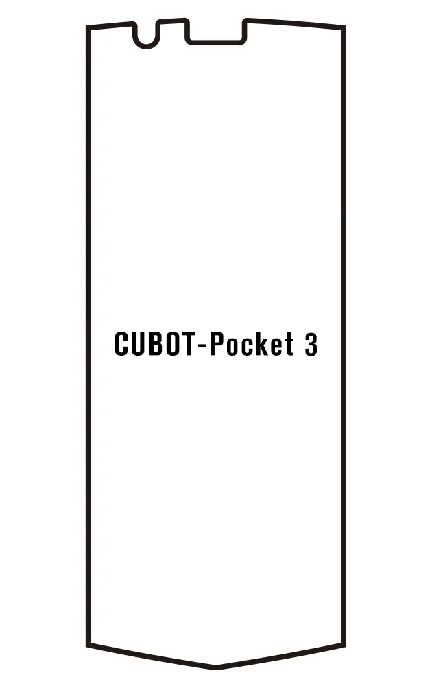Cubot Pocket 3 Přední Hydrogel ochranná fólie