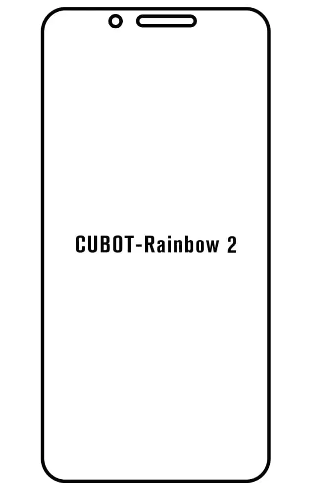 Cubot Rainbow 2 Přední Hydrogel ochranná fólie
