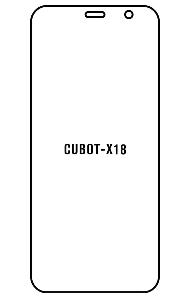 Cubot X18 Přední Hydrogel ochranná fólie